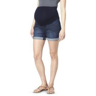 Liz Lange for Target Maternity Over Belly 6 Denim Shorts   Blue S