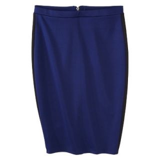 Mossimo Womens Pencil Scuba Skirt   Blue/Black L