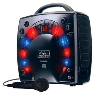Singing Machine CD+G Mini Lightshow Karaoke System   Black (SML283BK)