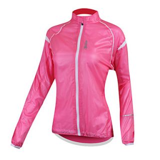 SANTIC Outdoor Womens Anti UV Waterproof Ultrathin Breathable Wind Coat(Pink)