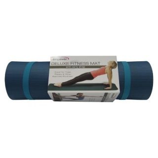 Empower Deluxe Fitness Mat with Strap   Teal