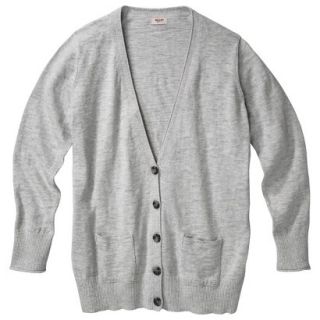 Mossimo Supply Co. Juniors Plus Size Long Sleeve Boyfriend Sweater   Gray 3