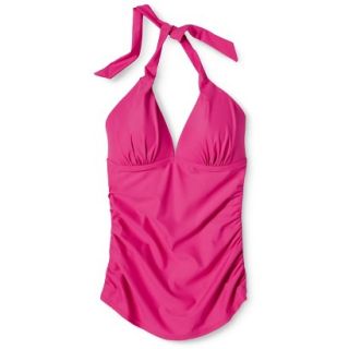 Womens Tankini Swim Top  Pink L
