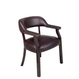 Armchair Office Star Traditional Guest Chair   Oxblood