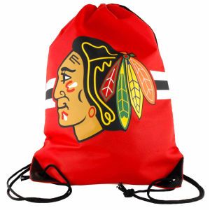 Chicago Blackhawks Forever Collectibles NHL Team Stripe Drawstring Backpack