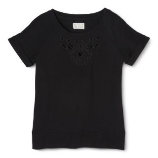 Converse One Star Womens Cutout Sweatshirt   Black S
