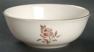 Pickard Brown Rose Coupe Cereal Bowl, Fine China Dinnerware   Brown Rose, Gold L