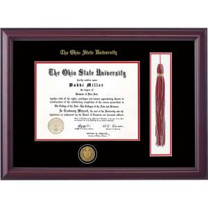 Ohio State Buckeyes Diploma Frame Tassel Box Mahogany