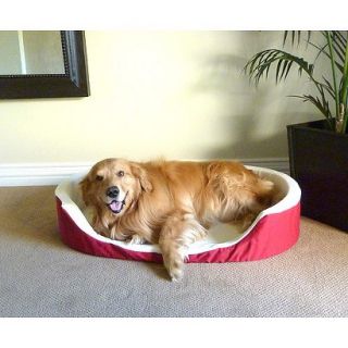 Majestic Pet Lounger Pet Bed   Red (Large)