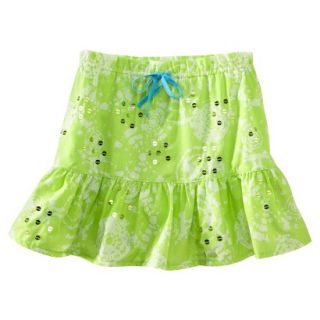 Girls Swim Cover Up Skirt   Green M