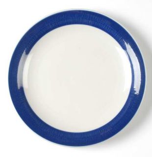 Rorstrand Koka Blue Luncheon Plate, Fine China Dinnerware   Blue Rim, White Cent