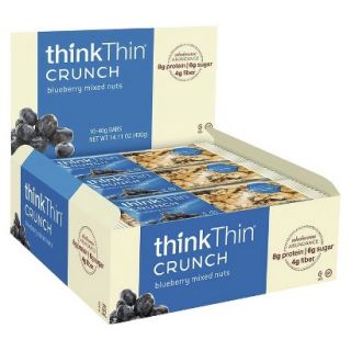 ThinkThin Crunch Nutrition Bar   Blueberry Mixed Nuts (10 Bars)