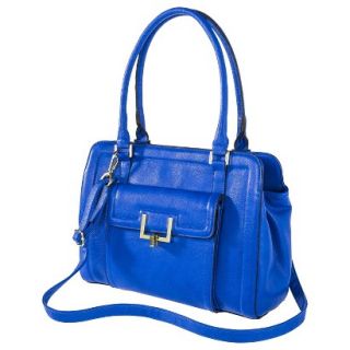Merona Satchel Handbag with Removable Shoulder Strap   Blue