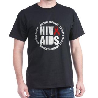  HIV/AIDS Dark T Shirt