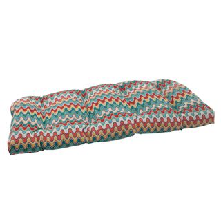 Pillow Perfect Outdoor Blue Nivala Wicker Seat Cushion