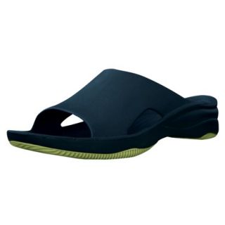 USADawgs Navy/Lime Green Premium Womens Slide/Rubber Sole   5