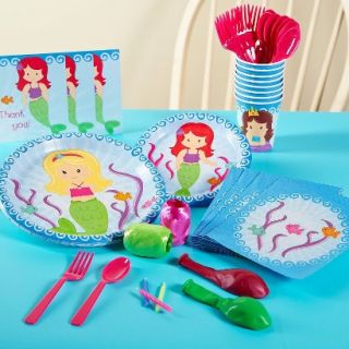 Mermaids Party Pack for 8   Multicolor