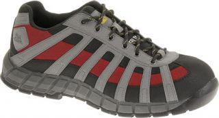 Mens Caterpillar Switch ST Oxford   Medium Charcoal/Black/Red Sneakers