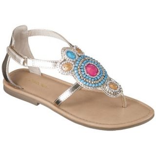 Girls Cherokee Harriett Thong Sandals   Gold 5