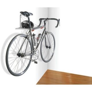 The Art of Storage Single Bike Rack with Wood Shelf