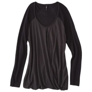 labworks Womens Plus Size Long Sleeve Pullover   Black 3