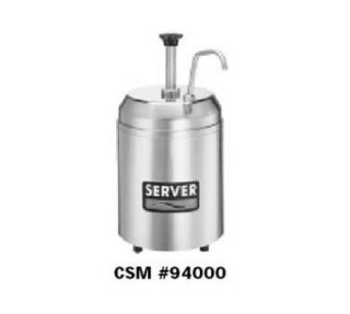 Server Products Cream Server w/ Pump, SS, (2) HoldCold Jars