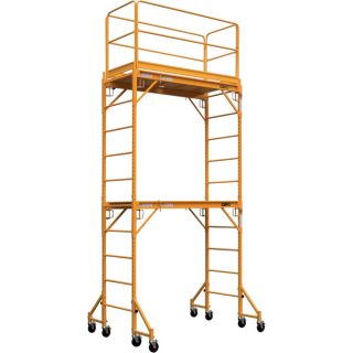 Metaltech Multipurpose Maxi Square Baker Style Scaffold Tower   12Ft., 1,000Lb.