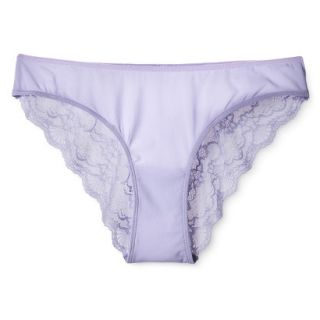 Gilligan & OMalley Womens Lace Back Bikini   Lavender S