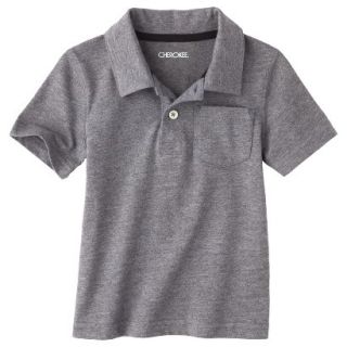 Cherokee Infant Toddler Boys Short Sleeve Polo   Grey 5T