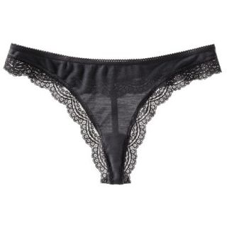 Gilligan & OMalley Womens Modal With Lace Thong   Bankers Gray XL