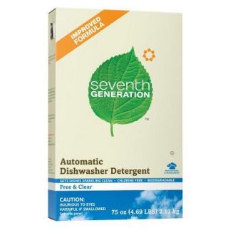 Seventh Generation Natural Dishwasher Detergent   Free and Clear (75 oz)