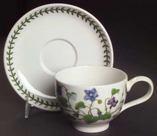 Portmeirion Botanic Garden Traditional Breakfast Cup & Saucer Set, Fine China Di