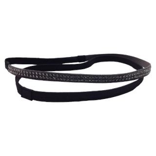 TONI&GUY Gray Suede and Black Elastic HairWraps   2 Count