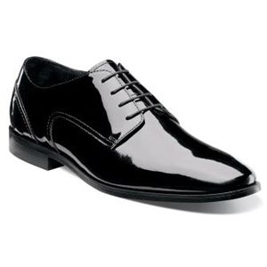 Florsheim Mens Jet Plain Ox Black Patent Shoes, Size 10.5 D   14121 004