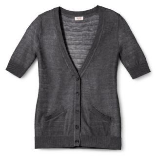 Mossimo Supply Co. Juniors Short Sleeve Cardigan   Charcoal XL(15 17)