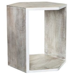 Accent Table Nate Berkus Accent Table   White Washed