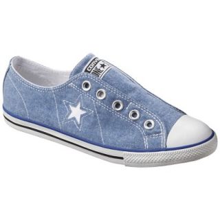 Womens Converse One Star Chambray Laceless Sneaker   Blue 10.5