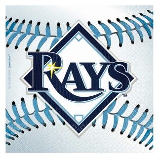 Tampa Bay Rays Baseball   Beverage Napkins
