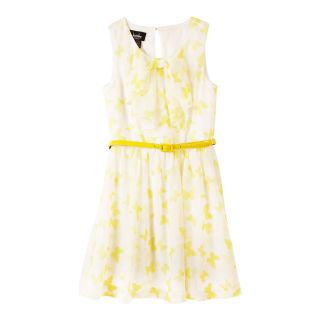 by&by Girl Butterfly Sleeveless Bow Dress   Girls 7 16, Yellow, Girls
