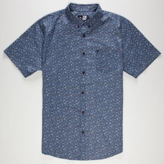 Flower Power Mens Shirt Blue In Sizes X Large, Small, Large, Medium, X