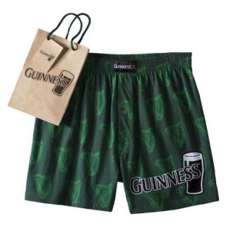 Mens Guinness Boxers with Free Gift Bag   Green S
