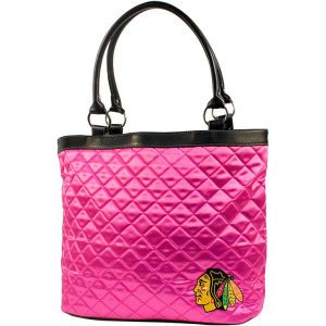 Chicago Blackhawks Little Earth NHL Pink Quilted Tote