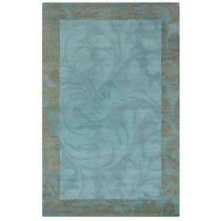 Hand tufted Hesiod Blue Wool Rug (8 X 10)