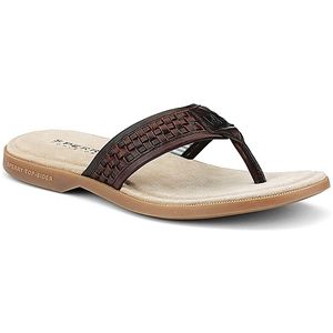 Sperry Top Sider Mens Boat Sandal Woven Thong Amaretto Sandals, Size 10 M   1048990