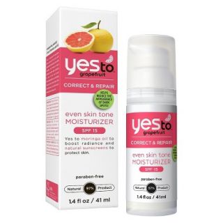 Yes To Grapefruit Correct & Repair Even Skin Tone Moisturizer SPF 15   1.4 oz