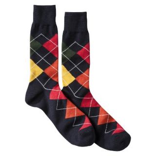 Merona Mens 1pr Dress Socks   Multicolored Argyle