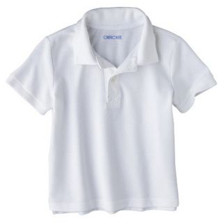 Cherokee Infant Toddler Boys Short Sleeve Polo Shirt   True White 2T