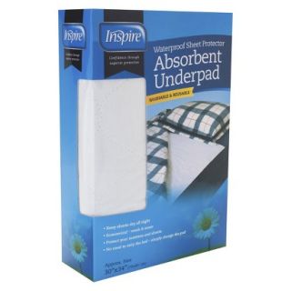 Inspire Waterproof Sheet Protector Absorbent Underpad   30 x 34