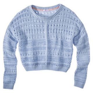Xhilaration Juniors Cropped Sweater   Blue XL