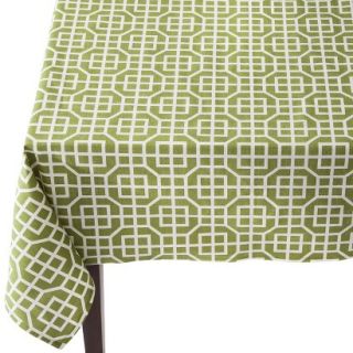 Threshold Trellis Rectangle Tablecloth   Green (60x104)